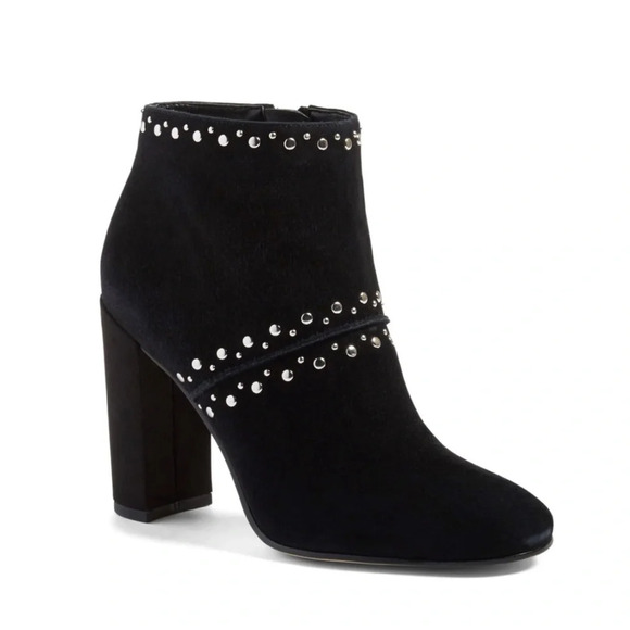 Sam Edelman Chandler Black Studded Block Heel Ankle Boots 9 Women’s - Picture 1 of 15